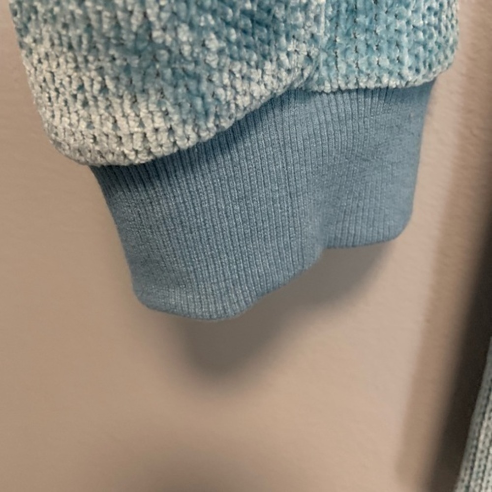 Fashion Nova Weekend Vibe Chenille Sweatshirt Dress - Blue - Picture 15 of 16